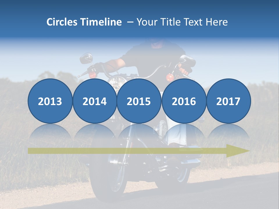 Cruising Cycle Biker PowerPoint Template