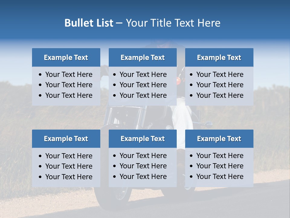 Cruising Cycle Biker PowerPoint Template