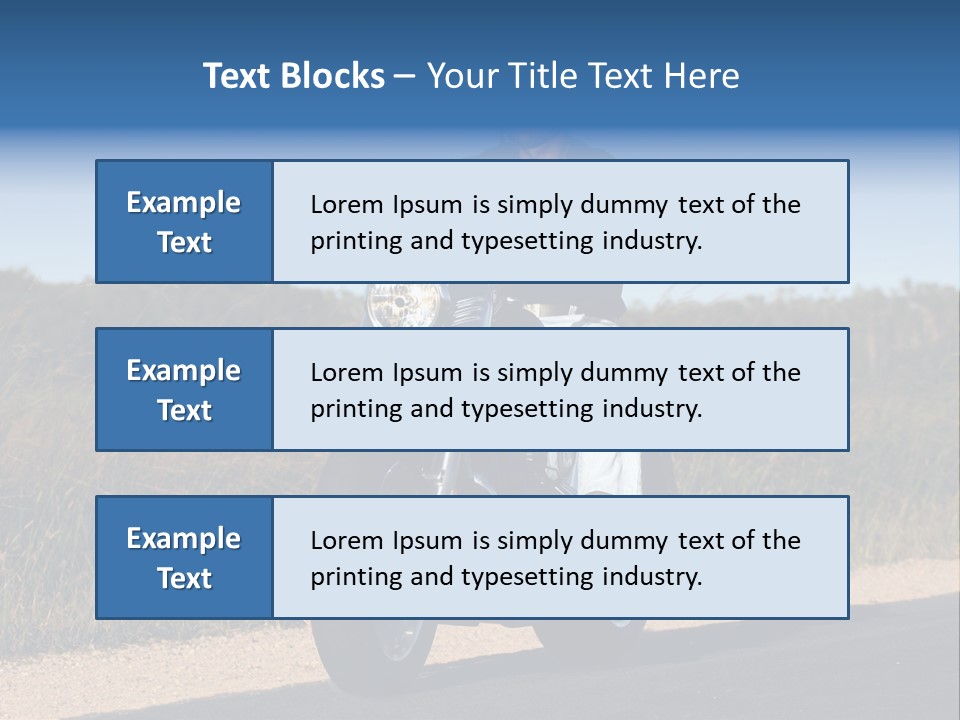 Cruising Cycle Biker PowerPoint Template