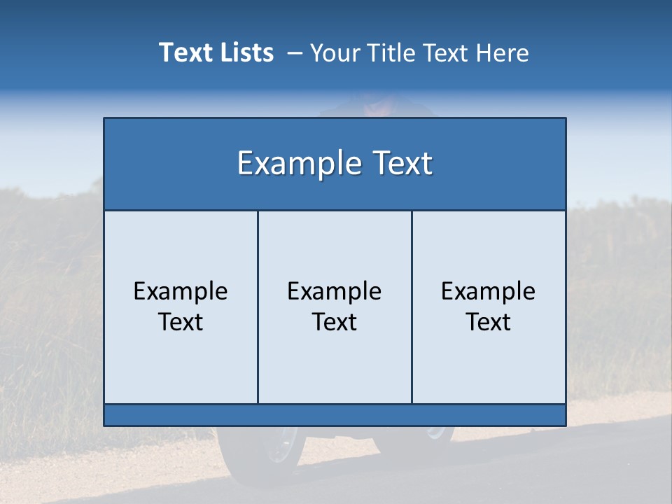 Cruising Cycle Biker PowerPoint Template