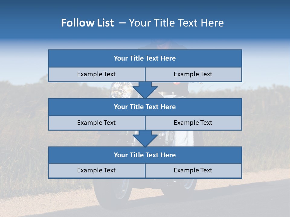 Cruising Cycle Biker PowerPoint Template