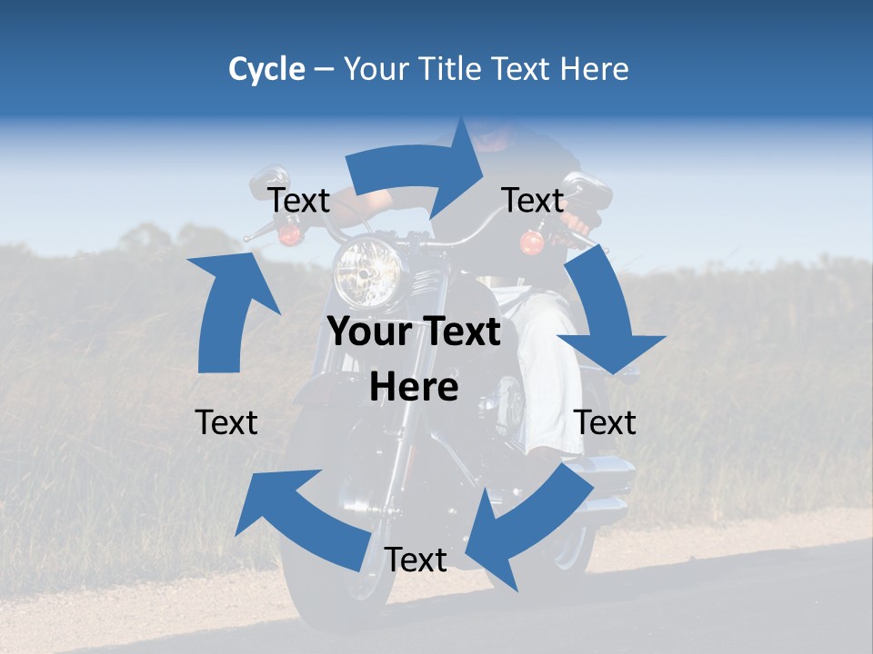 Cruising Cycle Biker PowerPoint Template