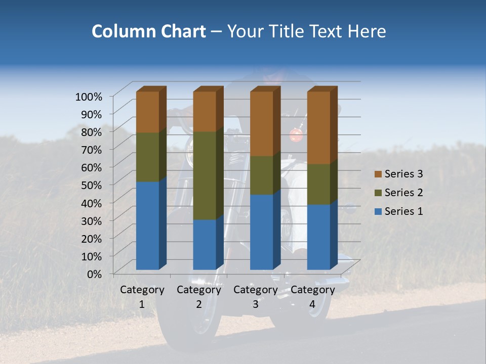 Cruising Cycle Biker PowerPoint Template