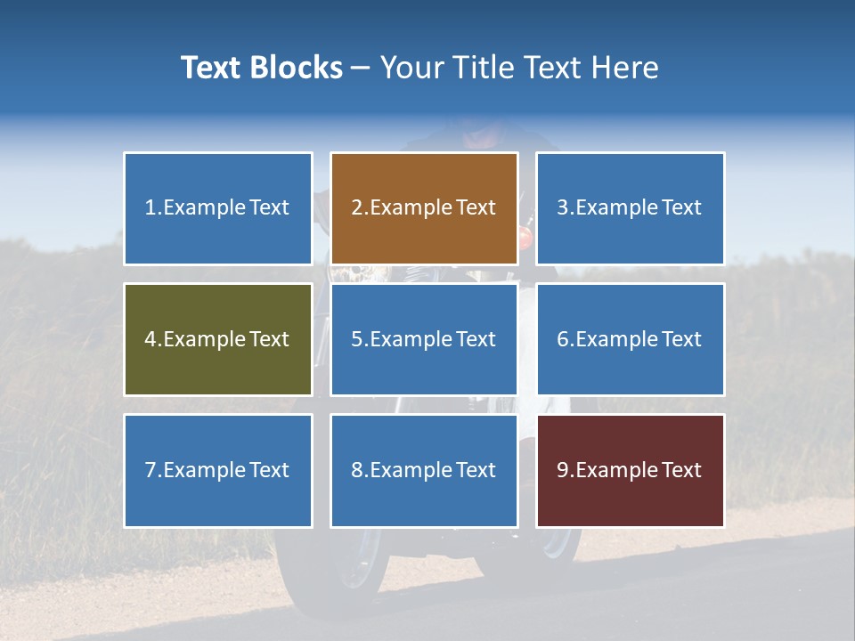 Cruising Cycle Biker PowerPoint Template