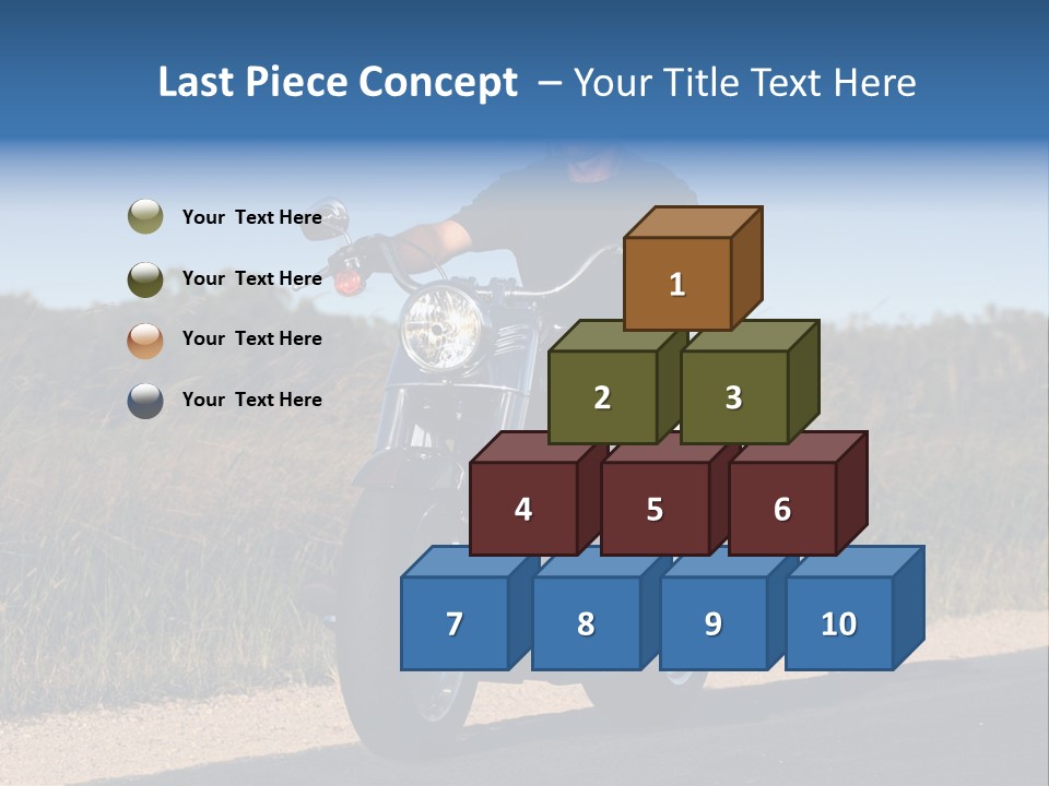 Cruising Cycle Biker PowerPoint Template