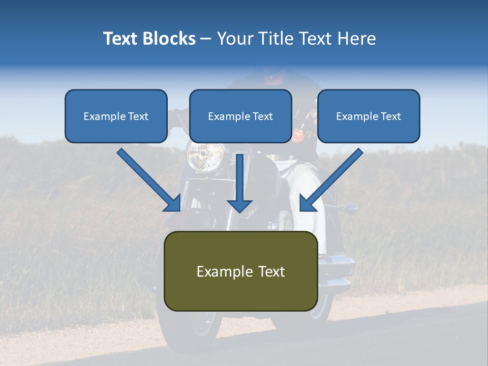 Cruising Cycle Biker PowerPoint Template