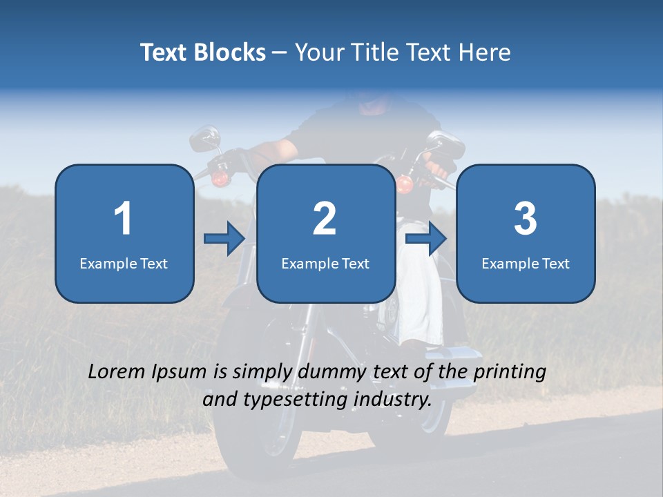 Cruising Cycle Biker PowerPoint Template