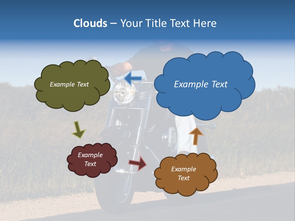 Cruising Cycle Biker PowerPoint Template