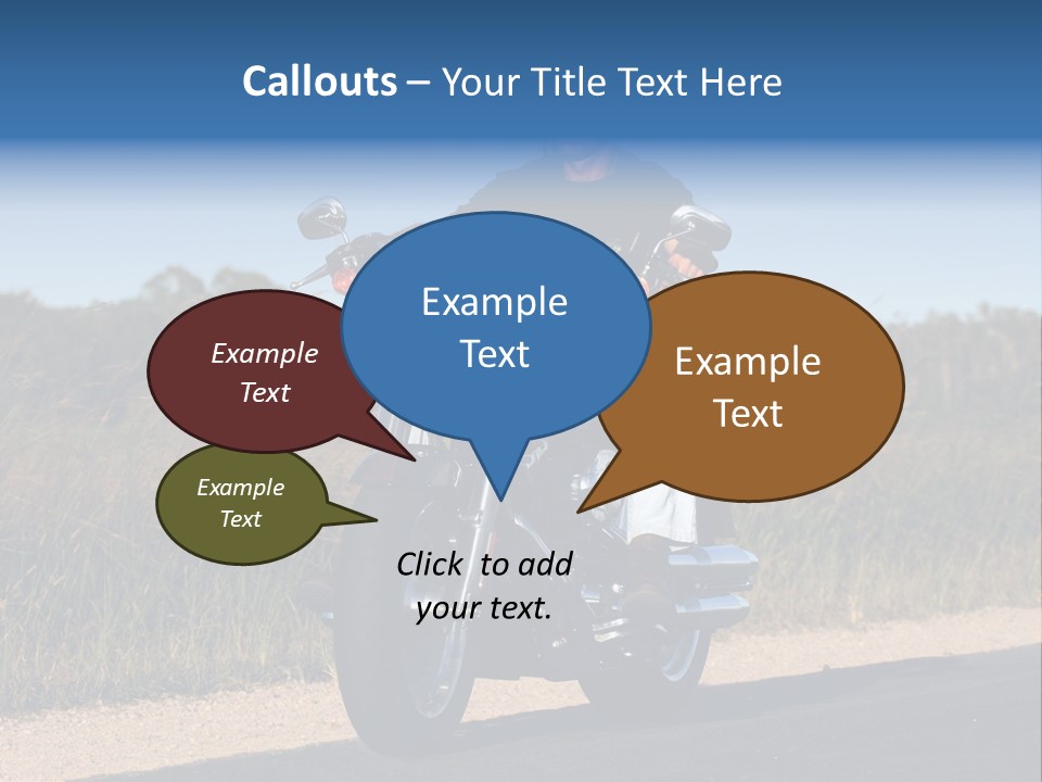 Cruising Cycle Biker PowerPoint Template