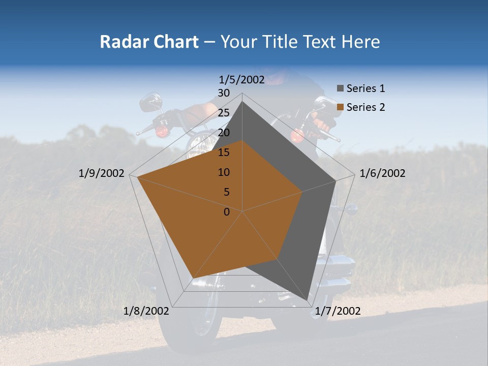 Cruising Cycle Biker PowerPoint Template