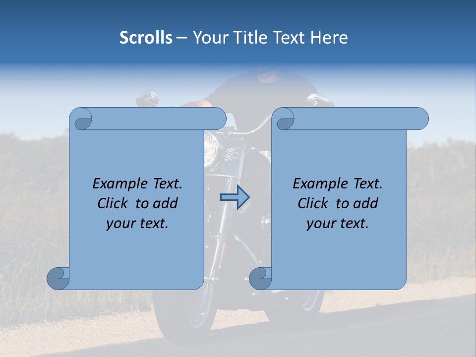 Cruising Cycle Biker PowerPoint Template
