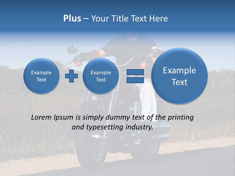 Cruising Cycle Biker PowerPoint Template