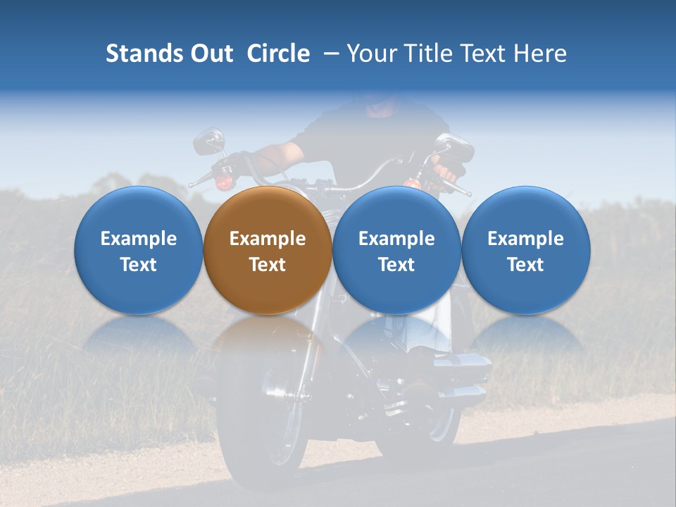 Cruising Cycle Biker PowerPoint Template
