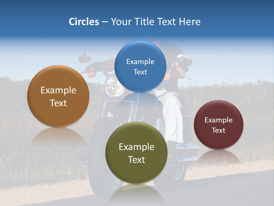 Cruising Cycle Biker PowerPoint Template