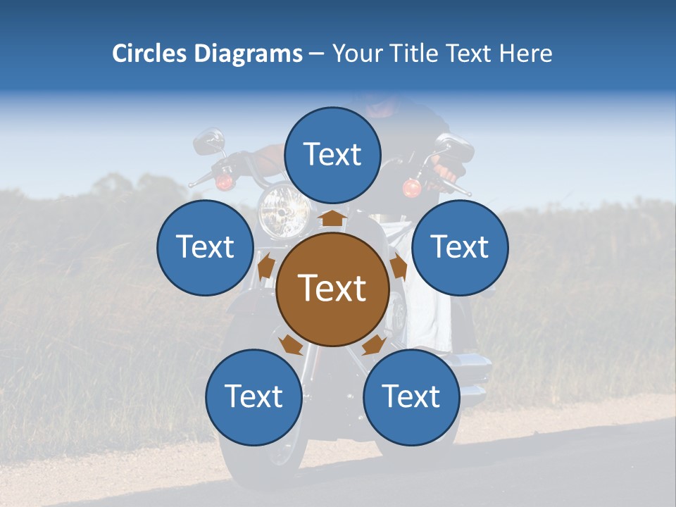 Cruising Cycle Biker PowerPoint Template