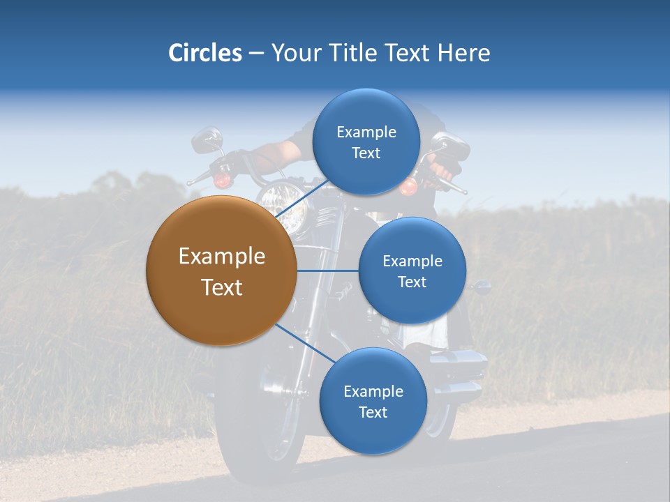 Cruising Cycle Biker PowerPoint Template