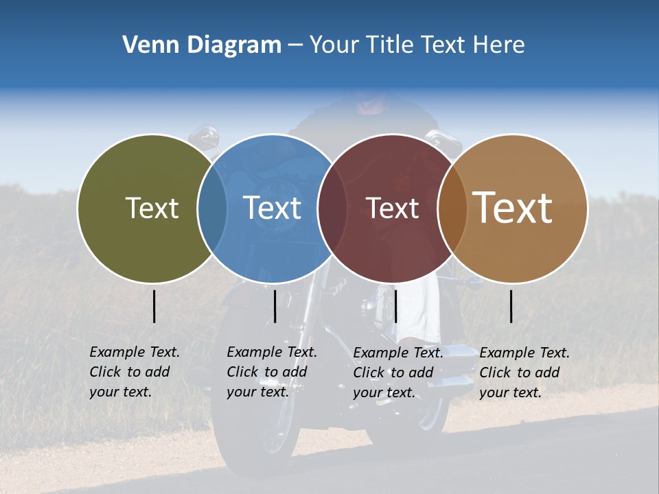 Cruising Cycle Biker PowerPoint Template