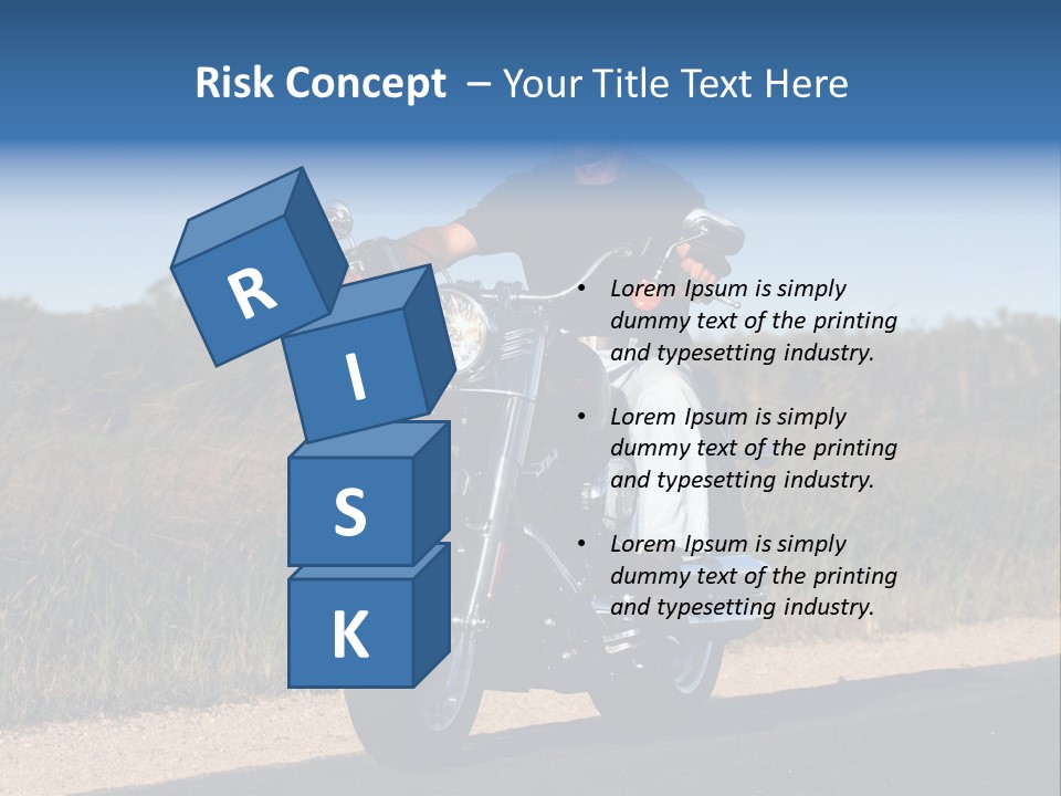 Cruising Cycle Biker PowerPoint Template