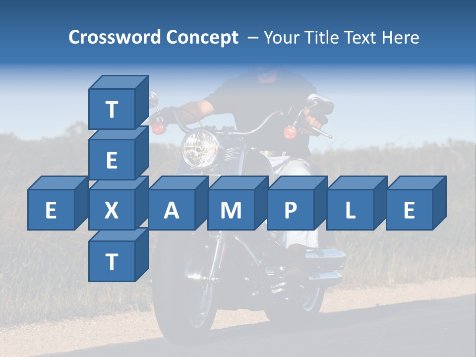 Cruising Cycle Biker PowerPoint Template