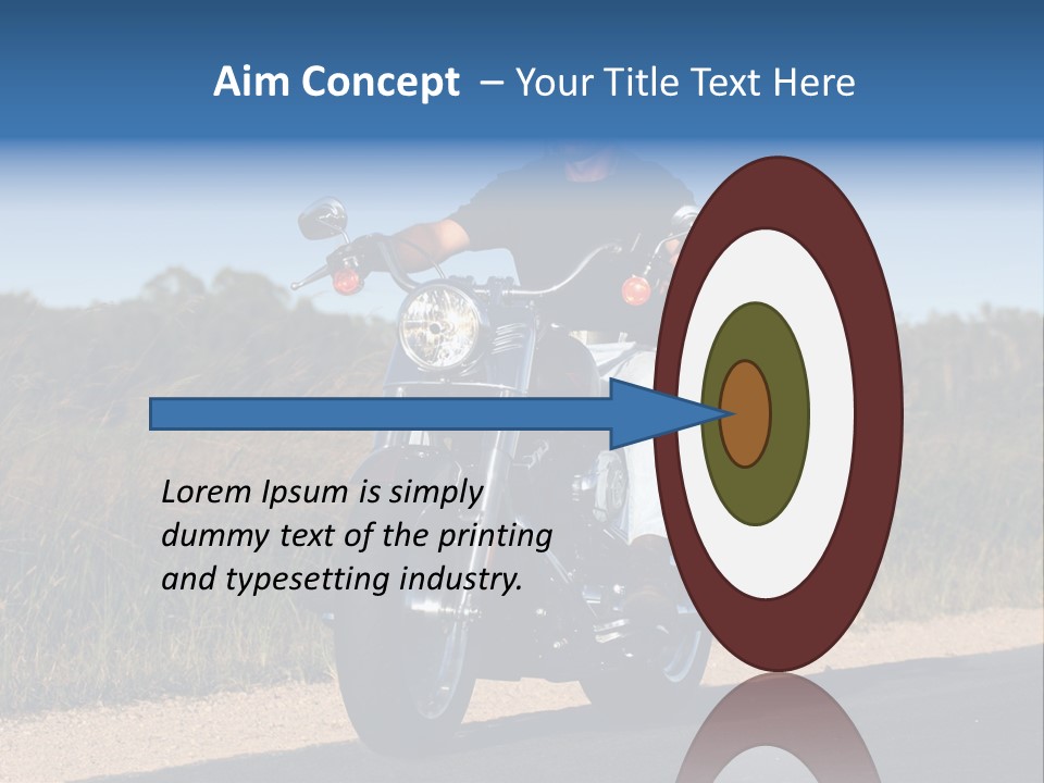 Cruising Cycle Biker PowerPoint Template