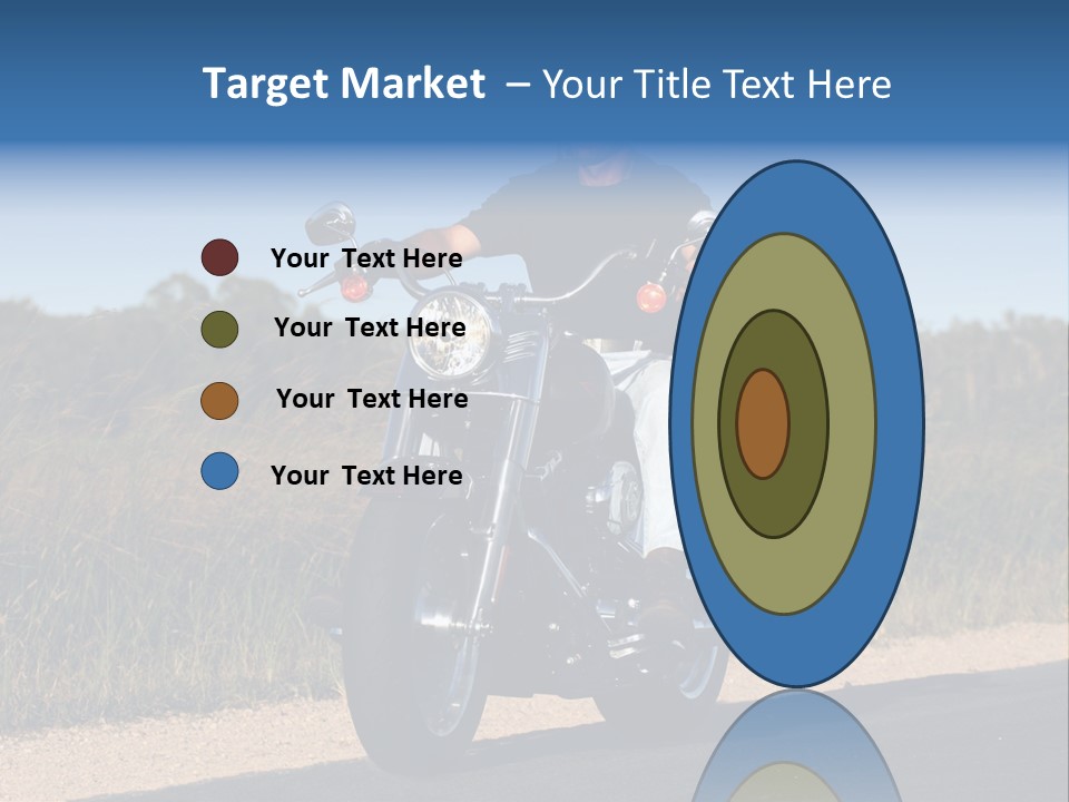 Cruising Cycle Biker PowerPoint Template