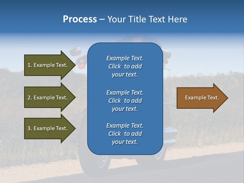 Cruising Cycle Biker PowerPoint Template