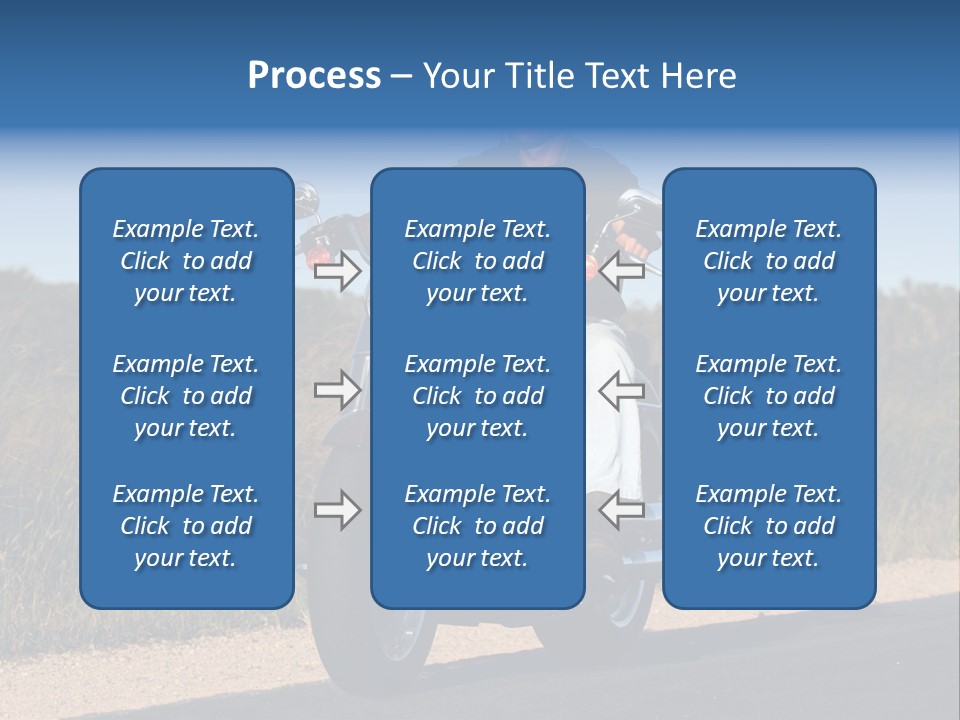 Cruising Cycle Biker PowerPoint Template