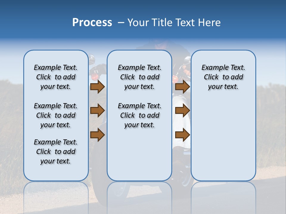 Cruising Cycle Biker PowerPoint Template