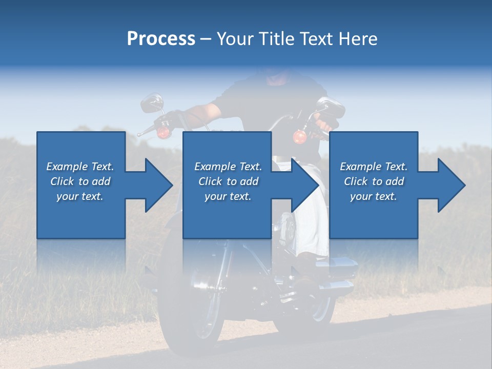 Cruising Cycle Biker PowerPoint Template