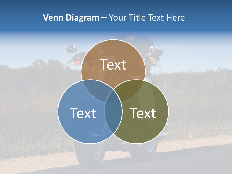 Cruising Cycle Biker PowerPoint Template