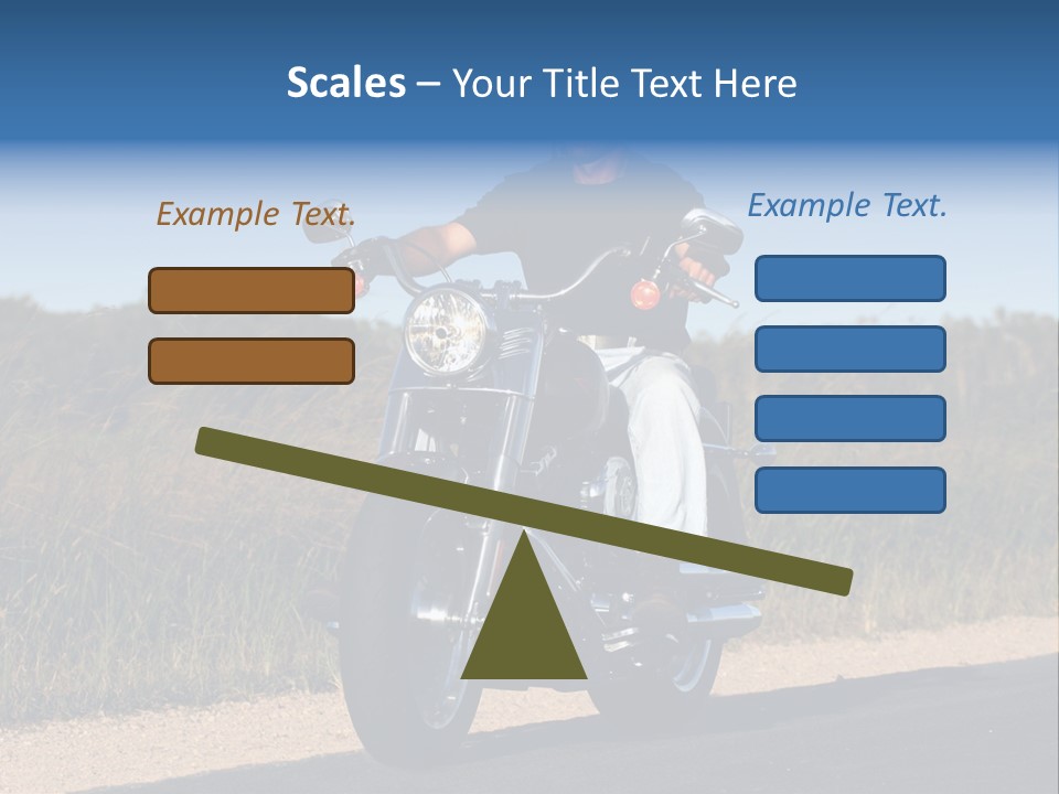 Cruising Cycle Biker PowerPoint Template