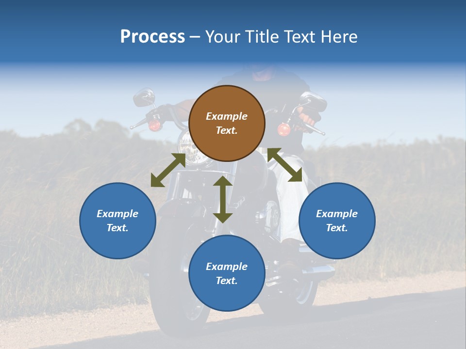 Cruising Cycle Biker PowerPoint Template
