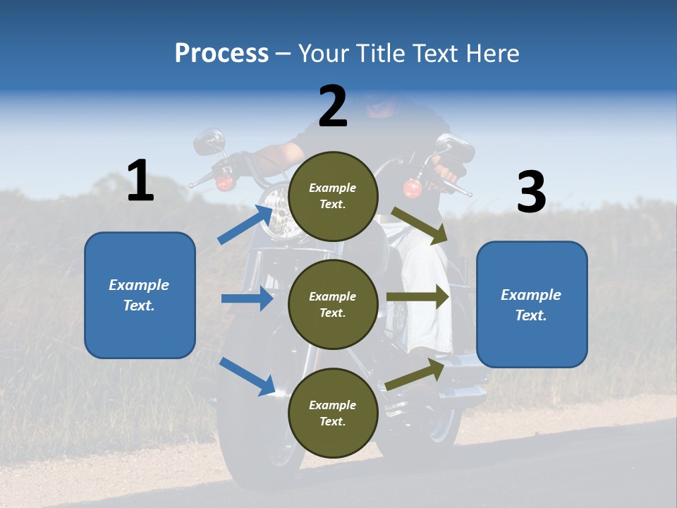 Cruising Cycle Biker PowerPoint Template