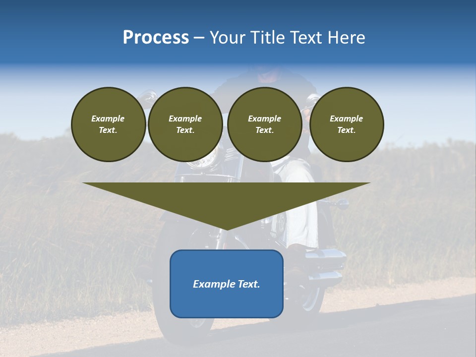 Cruising Cycle Biker PowerPoint Template