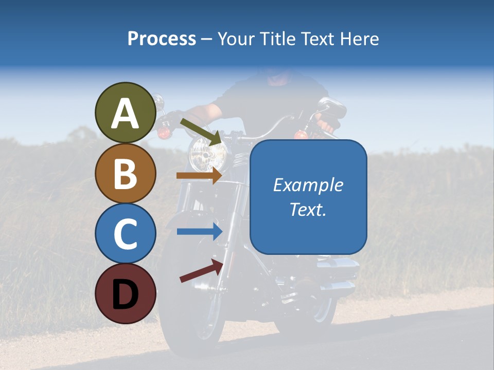 Cruising Cycle Biker PowerPoint Template