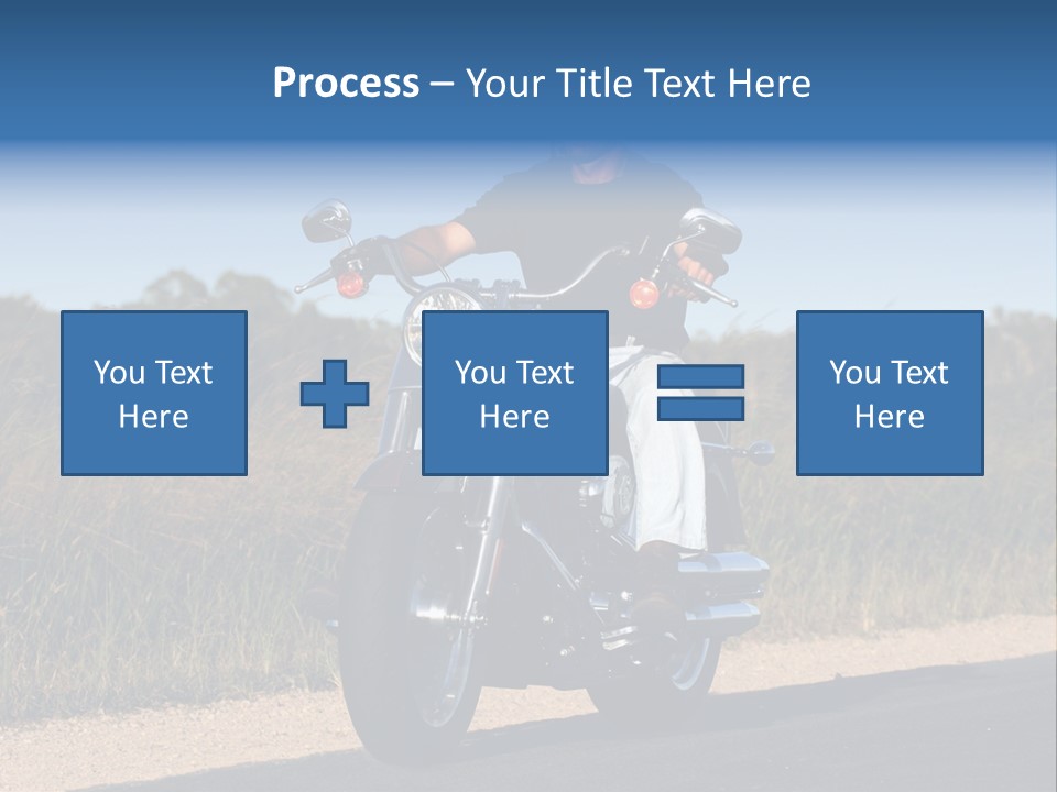 Cruising Cycle Biker PowerPoint Template