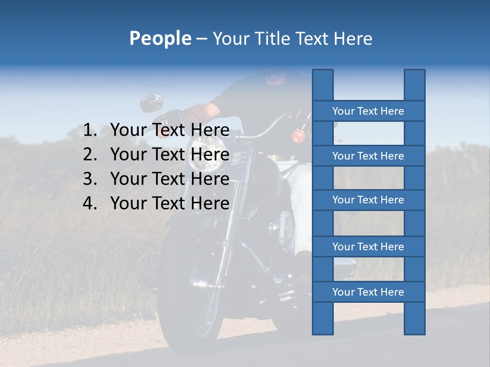 Cruising Cycle Biker PowerPoint Template