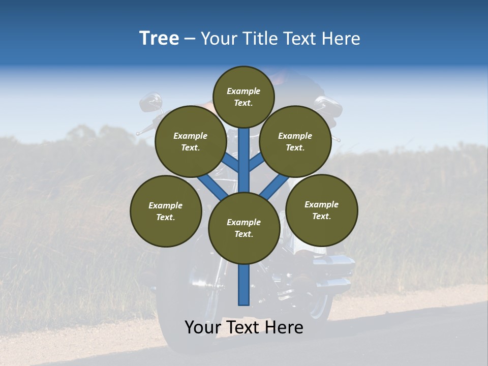 Cruising Cycle Biker PowerPoint Template