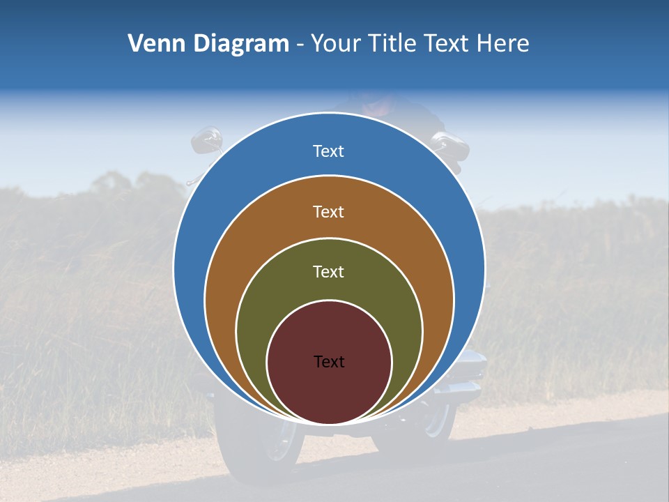Cruising Cycle Biker PowerPoint Template