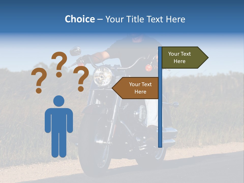 Cruising Cycle Biker PowerPoint Template