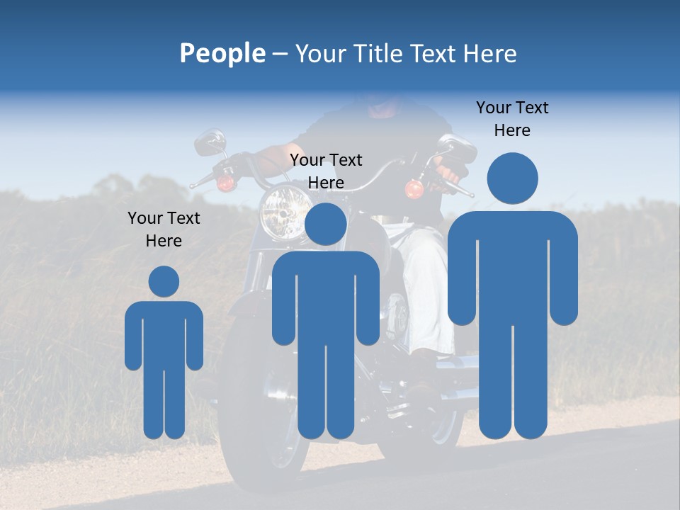 Cruising Cycle Biker PowerPoint Template