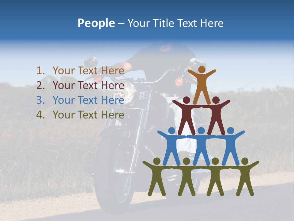 Cruising Cycle Biker PowerPoint Template