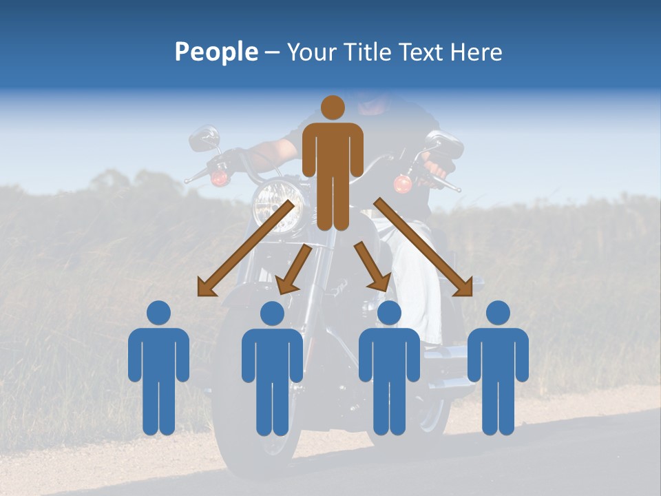 Cruising Cycle Biker PowerPoint Template