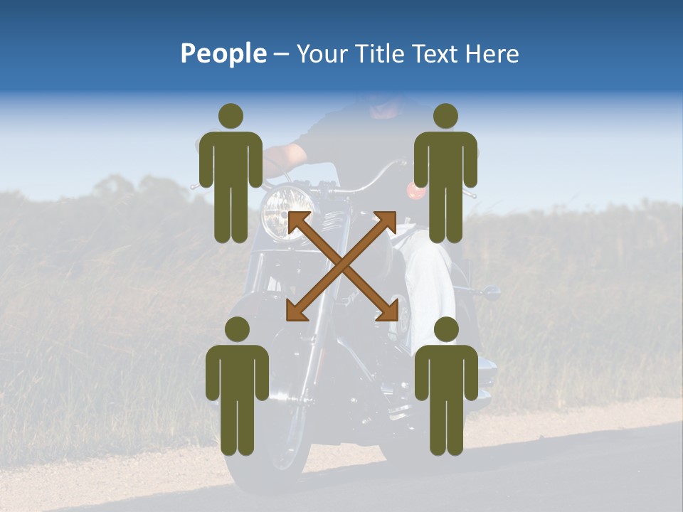 Cruising Cycle Biker PowerPoint Template