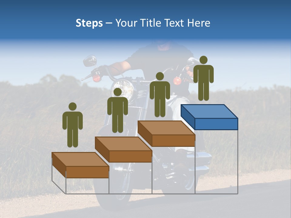 Cruising Cycle Biker PowerPoint Template