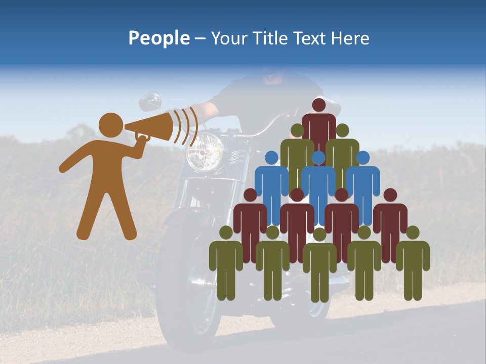 Cruising Cycle Biker PowerPoint Template