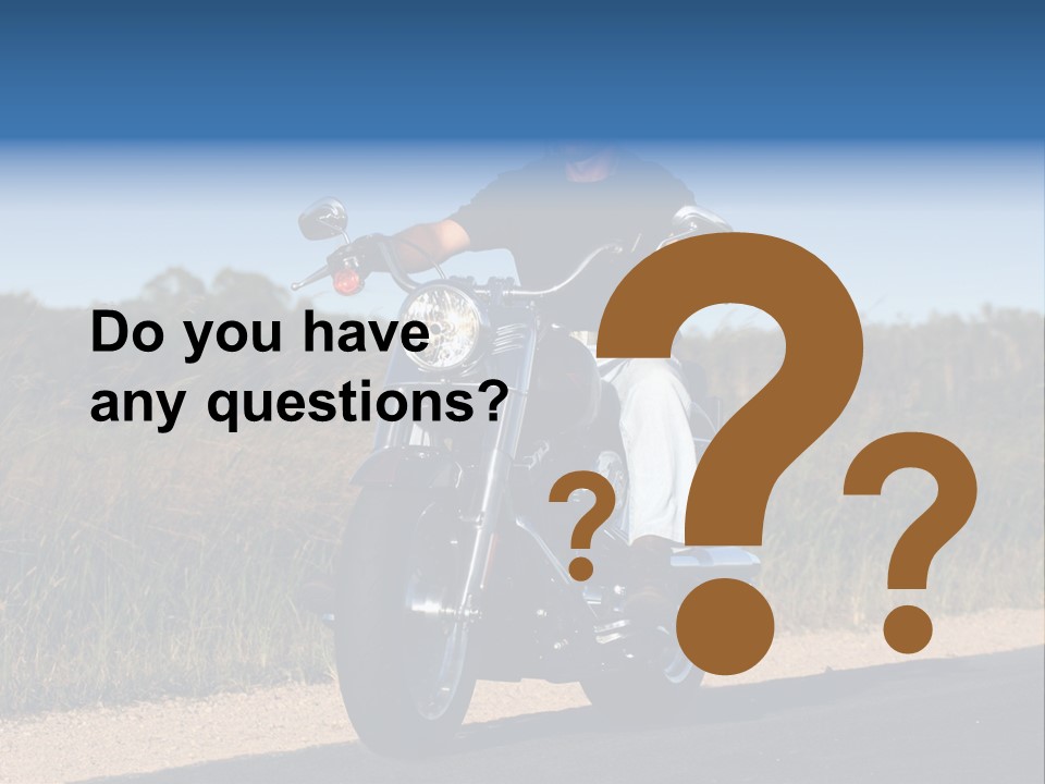 Cruising Cycle Biker PowerPoint Template