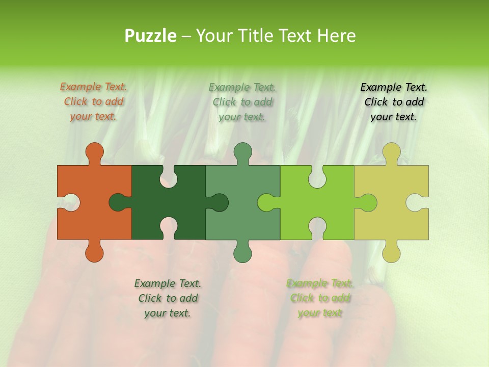 Orange Garden Vegetable PowerPoint Template