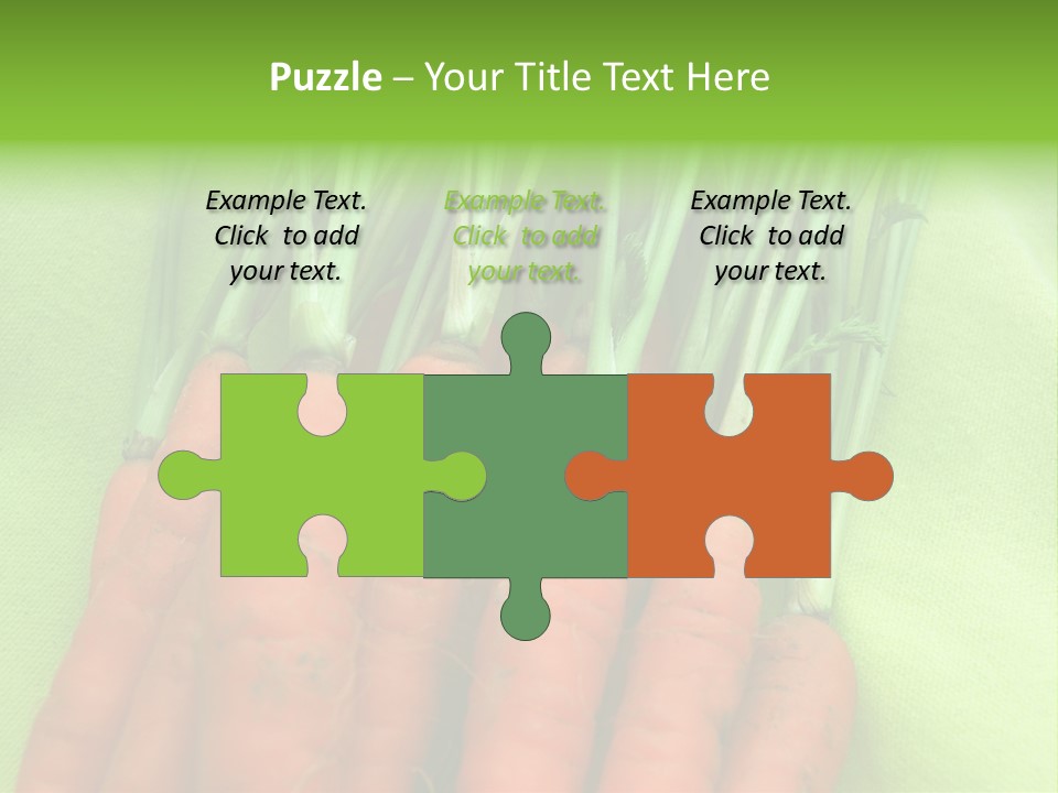 Orange Garden Vegetable PowerPoint Template