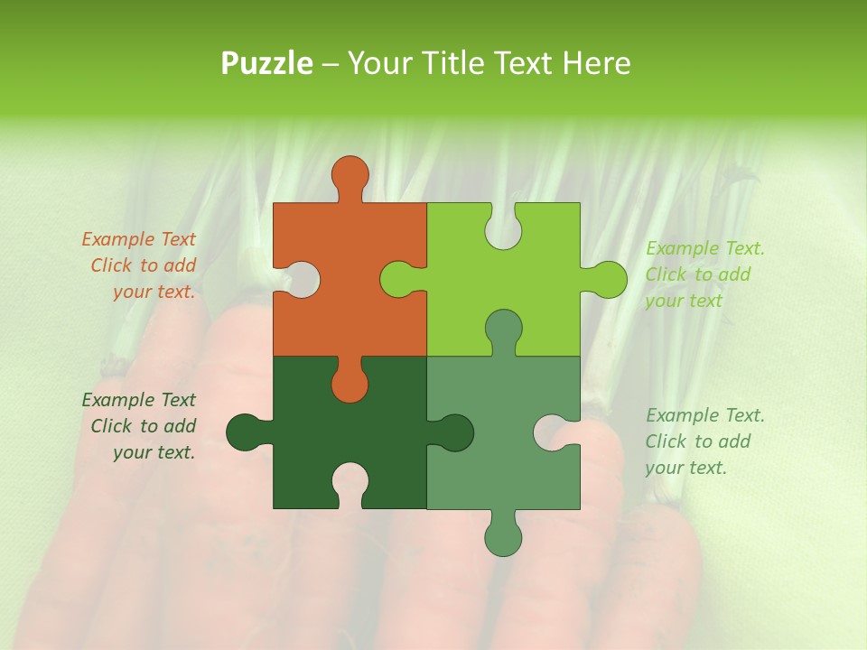 Orange Garden Vegetable PowerPoint Template